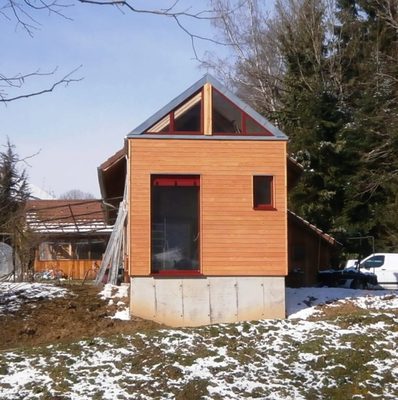extension maison ossature bois attignat oncin novalaise savoie menuiseries bois-alu