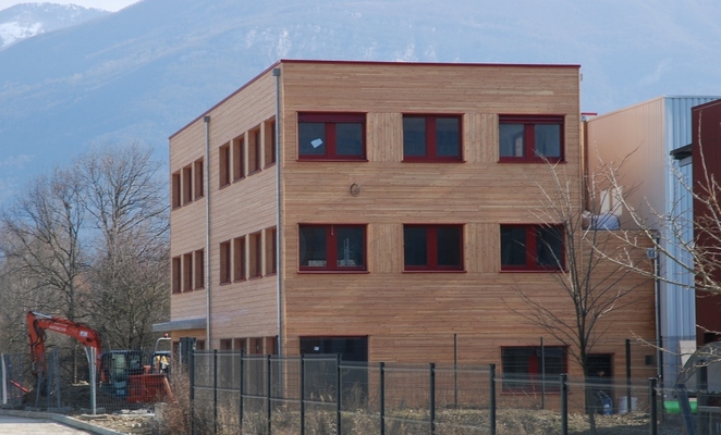 bâtiment de bureau ossature bois